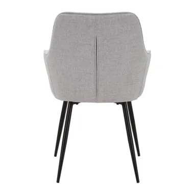 KRZESŁO VICENZA SZARE ZESTAW 2 SZT 58X63X85,5 cm